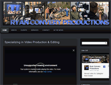 Tablet Screenshot of converyproductions.com